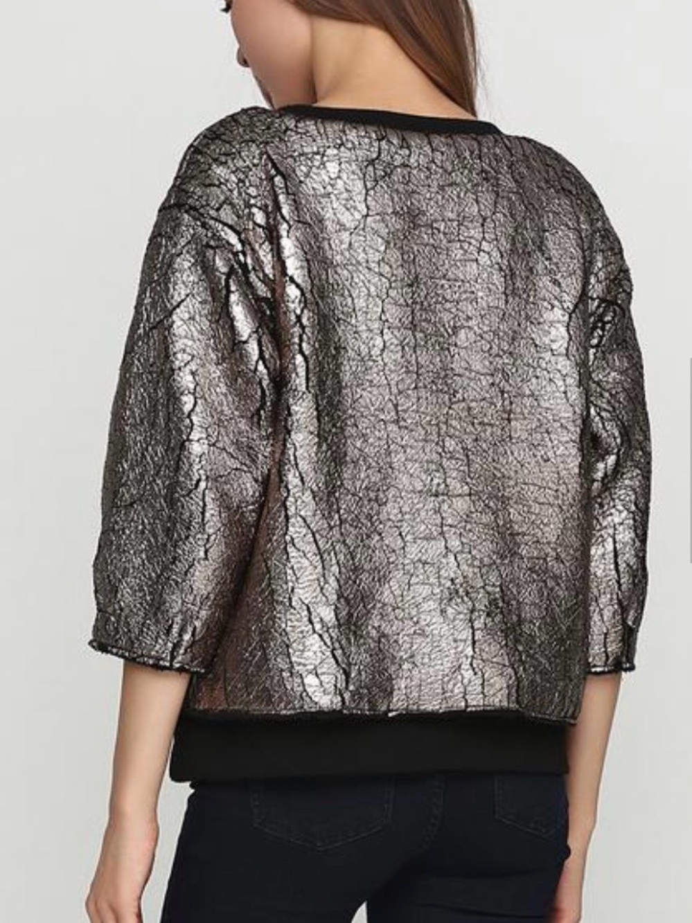 Karen By Simonsen Demeur Gold Metallic Sweater - Picture 7 of 12